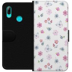 iSecrets - Plånboksfodral till Huawei P smart 2019 med Blommor och fjärillar