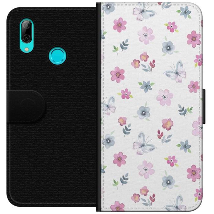 iSecrets - Plånboksfodral till Huawei P smart 2019 med Blommor och fjärillar
