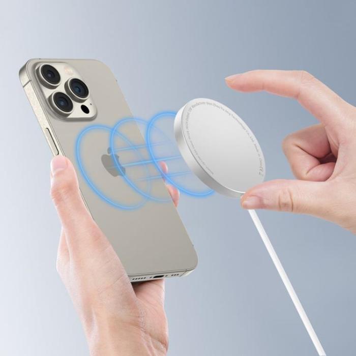 Tech-Protect - Tech-Protect Trådlös Laddare Magsafe Magnetic - Vit