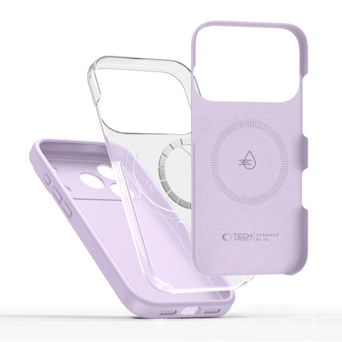 Tech-Protect - Tech-Protect iPhone 17 Pro Mobilskal Magsafe Silikon - Mauve