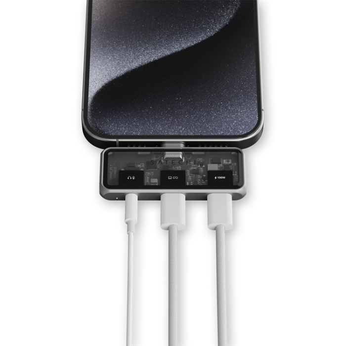Satechi - Satechi Mobile XR Hub med ljud - rymdgrå