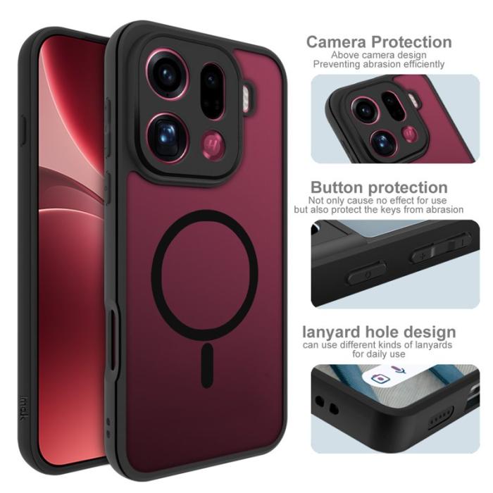 Imak - IMAK Mobilskal till Oppo Find X9 Pro 5G Plast Matt - Vit