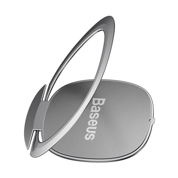 BASEUS - Baseus Ringhållare Ultra-Thin Self-adhesive kickstand - Silver
