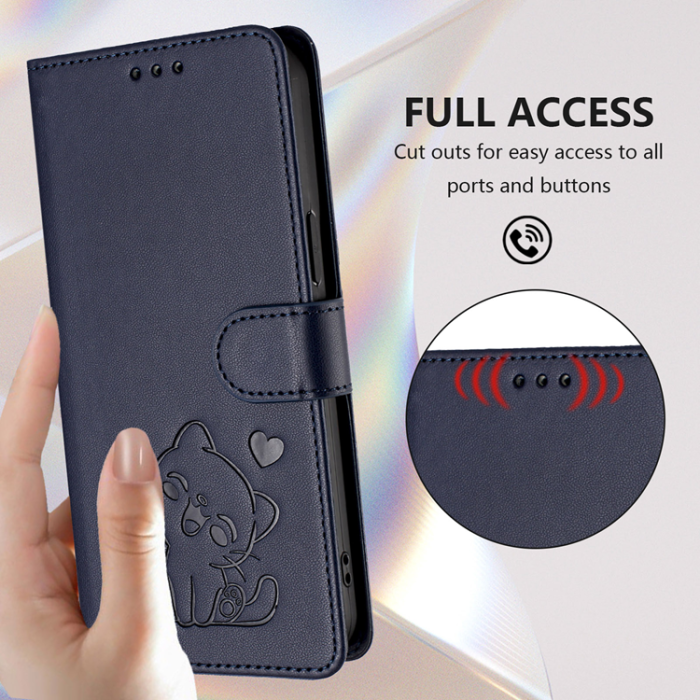 A-One Brand - OnePlus 15 5G Konstläder Plånboksfodral Love Cat Pattern Imprint