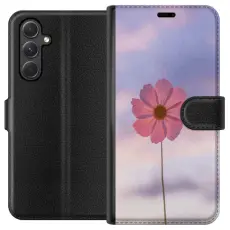 Gustaf - Pl&aring;nboksfodral till Samsung Galaxy A25 med Rosa blomma