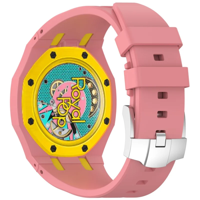 A-One Brand - Swatch Royal Pop Silikonarmband - Rosa/Gul