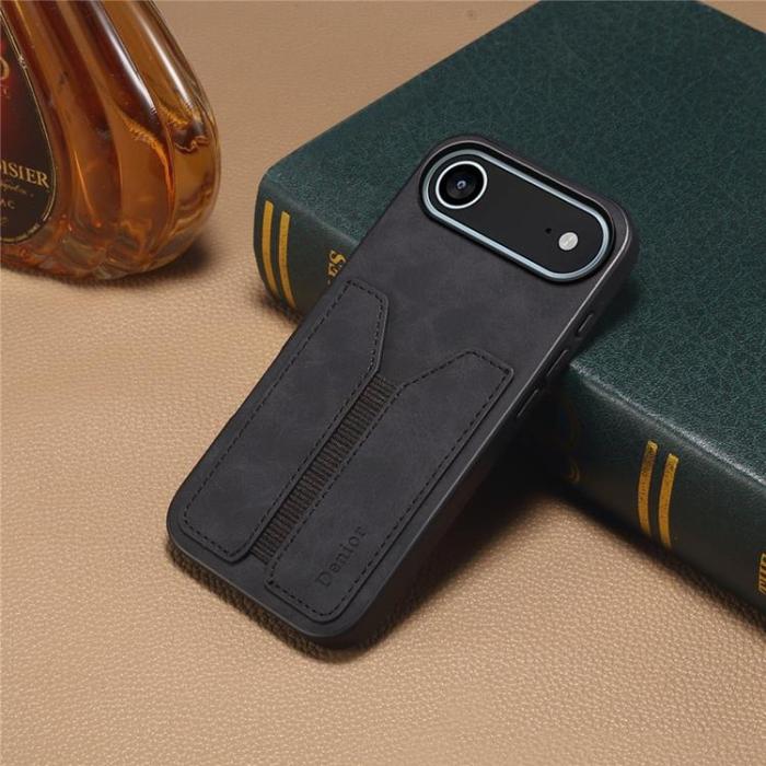 DENIOR - DENIOR iPhone Air Mobilskal Elastic Korthållare - Svart