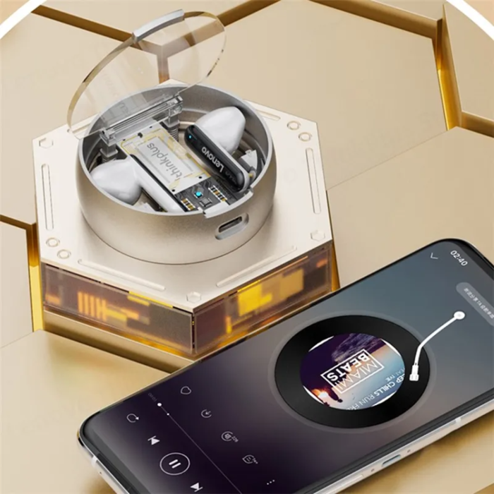 Lenovo - LENOVO ThinkPlus LP8 Pro TWS Trådlös Hörlurar Bluetooth - Vit