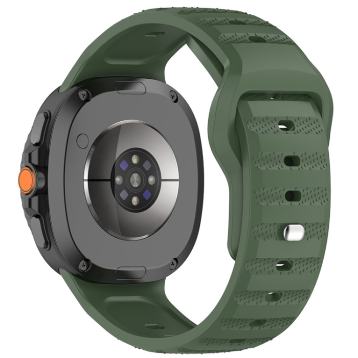 A-One Brand - Galaxy Watch 8/8 Classic (40/44/46mm) Armband Dot Pattern - Army Grön