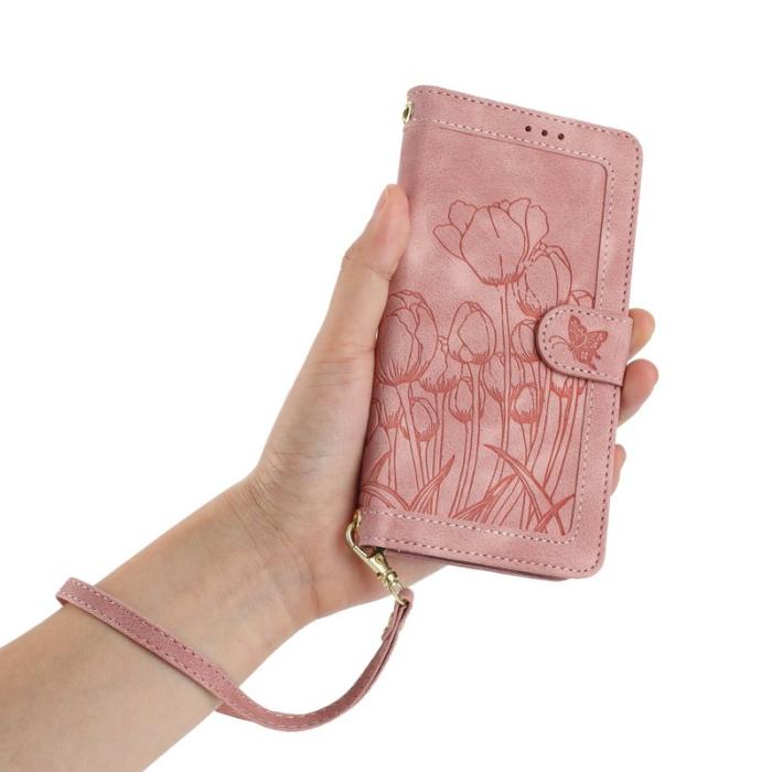 OEM - Tulip Samsung Galaxy S26 Ultra Fodral Äkta Läder - Rosa