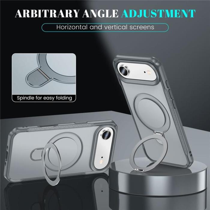 A-One Brand - iPhone Air Mobilskal MagSafe Rotating Kickstand - Grå