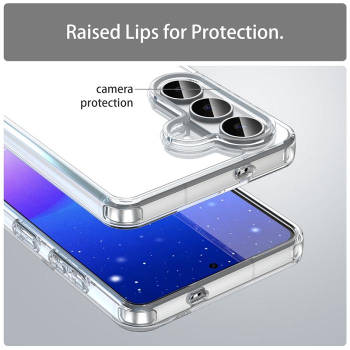 OEM - Mobilskal till Samsung Galaxy S26/S26 Pro TPU + Akryl Anti-Gulning - Transparent