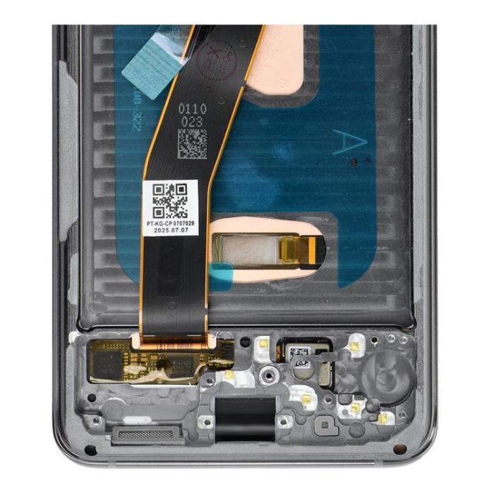 OEM - SAMSUNG S20 4G Skärm med LCD-display SOFT OLED - Grå