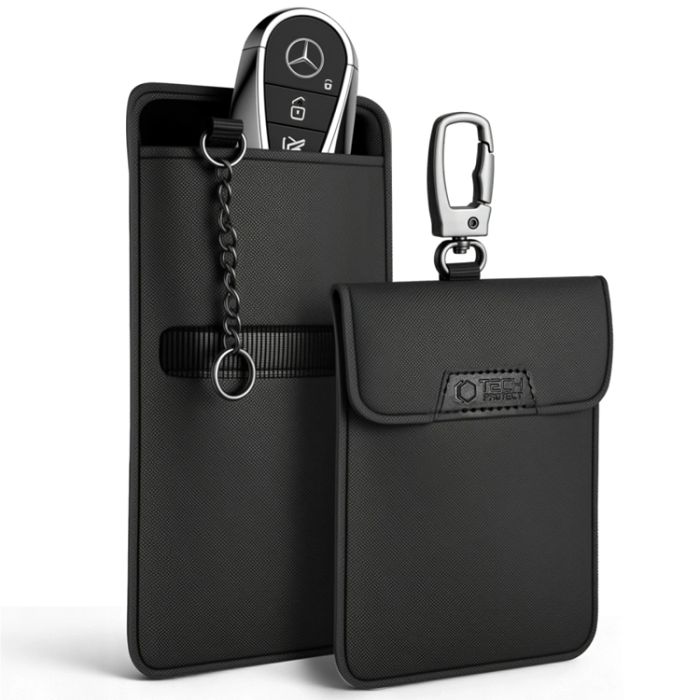 Tech-Protect - Tech-Protect RFID-skydd Faraday-fodral för keyless bilnyckel – Svart