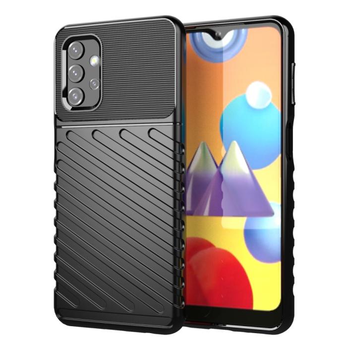 OEM - Thunder Twill mobilskal till Galaxy A32 5G - Svart