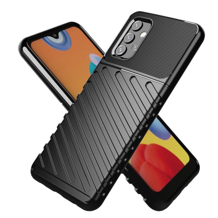 OEM - Thunder Twill mobilskal till Galaxy A32 5G - Svart