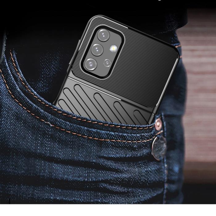 OEM - Thunder Twill mobilskal till Galaxy A32 5G - Svart