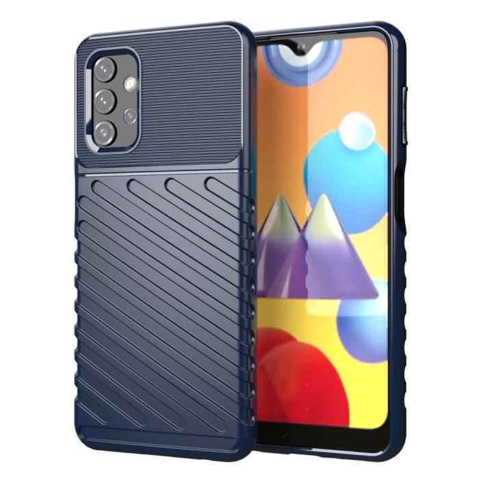 OEM - Thunder Twill mobilskal till Galaxy A32 5G - Blå