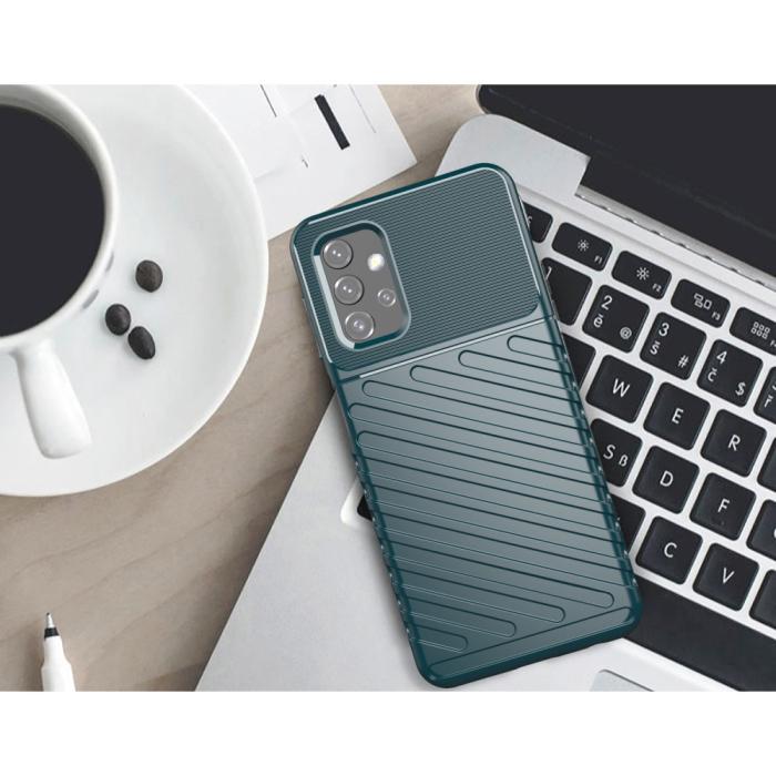 OEM - Thunder Twill mobilskal till Galaxy A32 5G - Blå