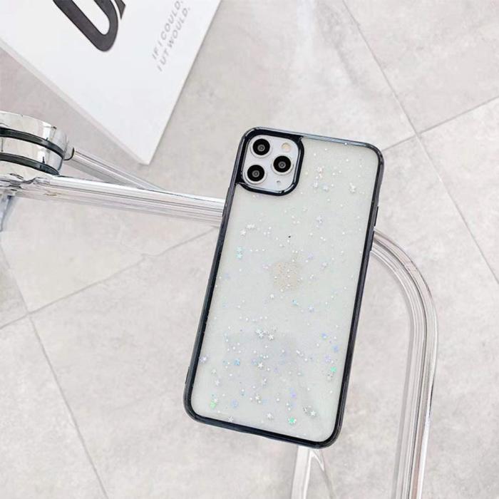A-One Brand - Bling Star Glitter Skal till iPhone 11 - Svart