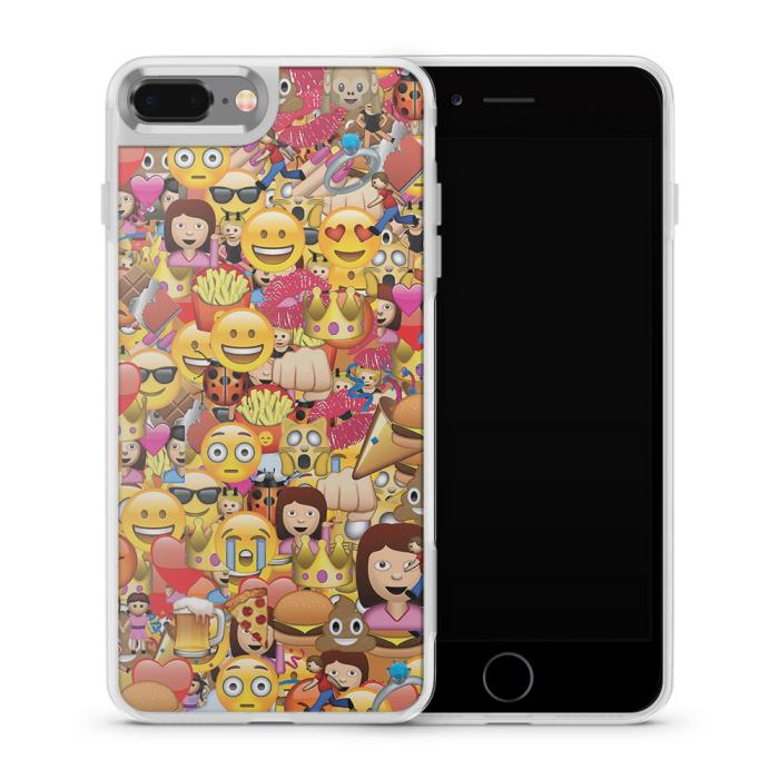 UTGATT5 - Fashion mobilskal till Apple iPhone 8 Plus - Emoji - Kollage