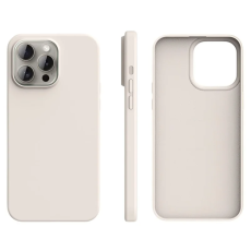 A-One Brand - iPhone 15 Pro Mobilskal Ultra Thin Silikon - Antique Vit