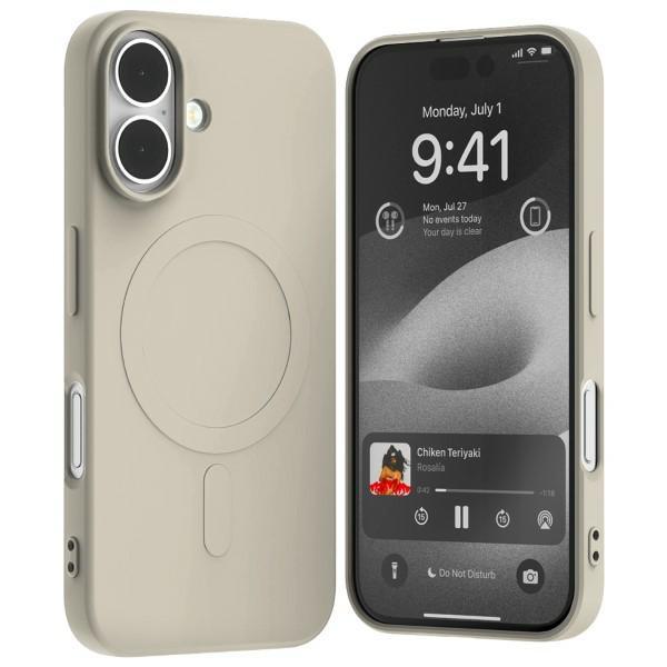 Mercury iPhone 16 Mobilskal MagSafe Semi-Silikon - Sten | 2353 | AlltMobil