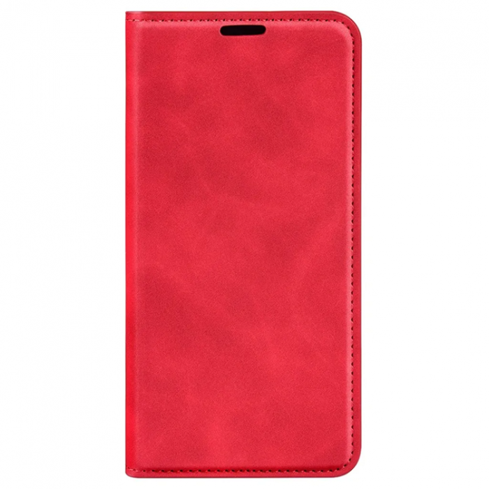 Taltech - iPhone 15 Plus Plånboksfodral Stöttåligt - Röd