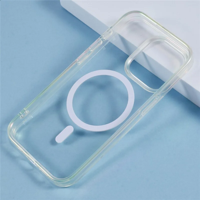 KIGC - KIGC iPhone 15 Pro Mobilskal Magsafe Dazzling Color - Transparent