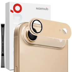 NORTHJO - NORTHJO iPhone Air Kameralinsskydd Härdat Glas - Guld