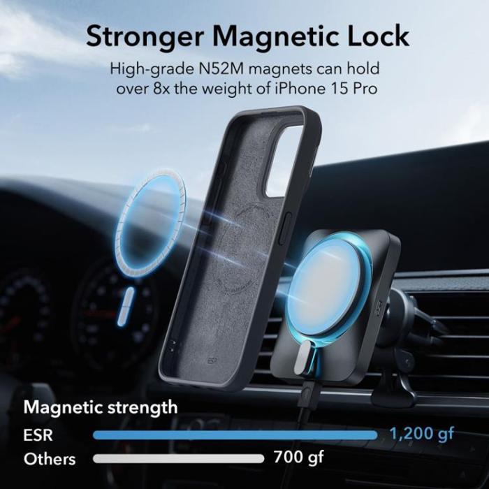 ESR - ESR iPhone 15 Pro Max Mobilskal Magsafe Cloud Kickstand