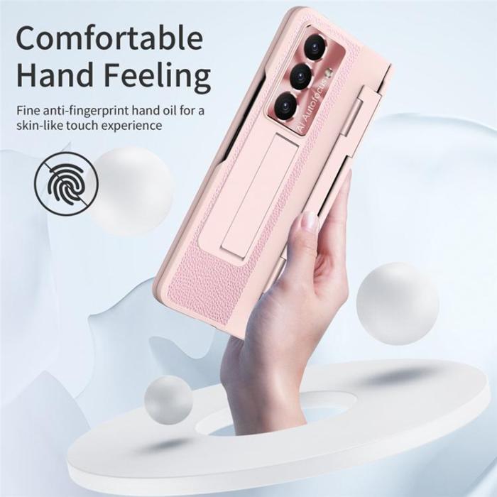 A-One Brand - Mobilskal För Galaxy Z Fold 8 med Skärmskydd - Rosa
