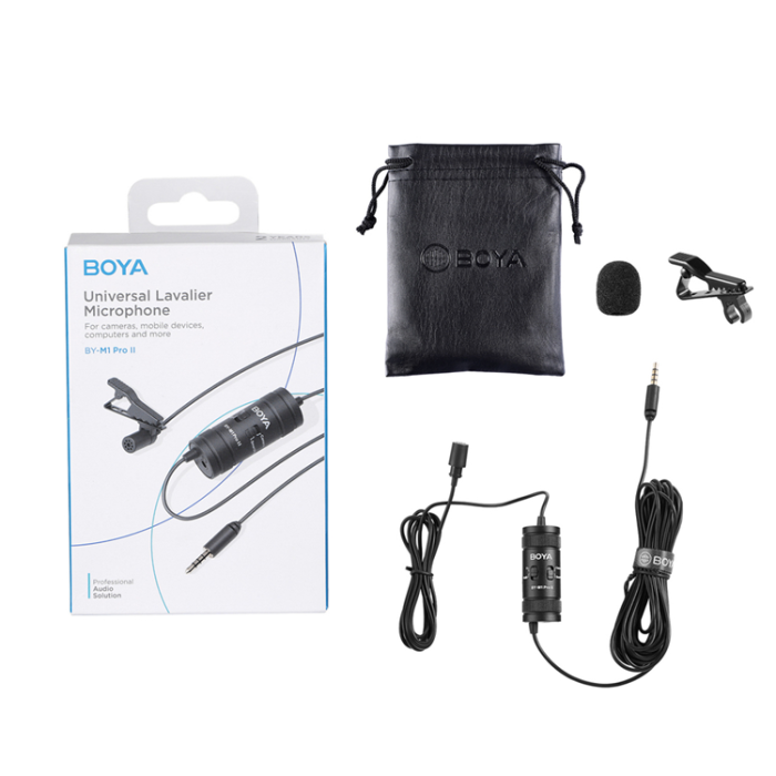 BOYA - BOYA Trådbunden Lavaliermikrofon BY-M1 Pro II - Svart