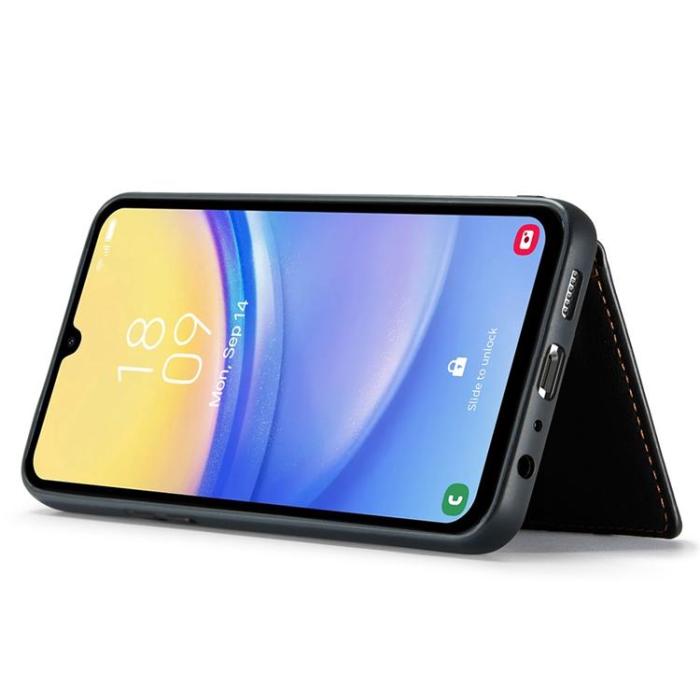 OEM - JEEHOOD Samsung Galaxy A15 4G/5G Mobilskal Konstläder Plast - Svart