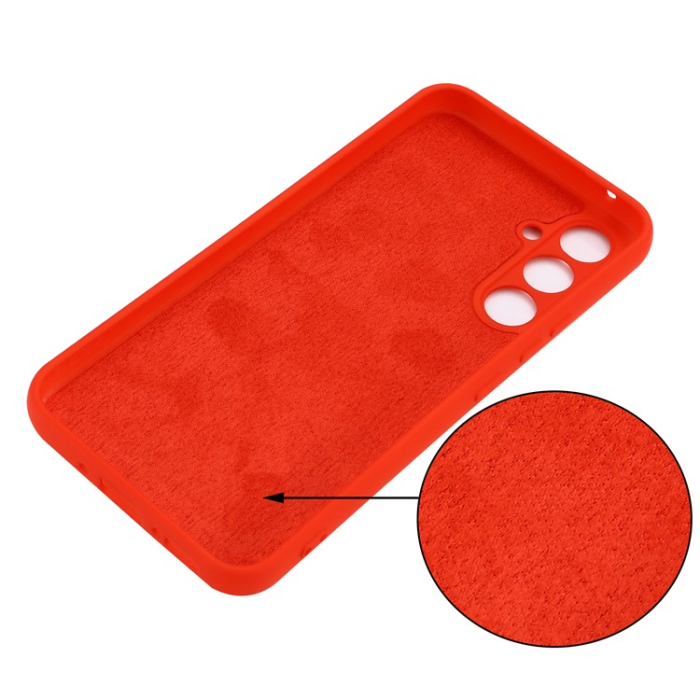 OEM - Galaxy A34 5G Mobilskal Liquid Silicone - Röd