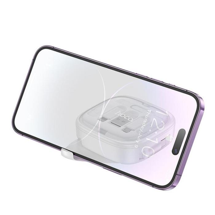 Hoco - Hoco Allt-i-ett Infällbar Laddningsdatakabelsats 60W 0.95m U140 - Vit