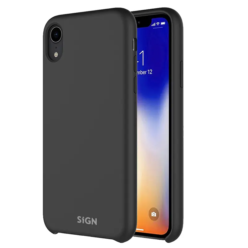 SiGN iPhone 12 mini Skal Liquid Silicone - Svart | 2353 | AlltMobil