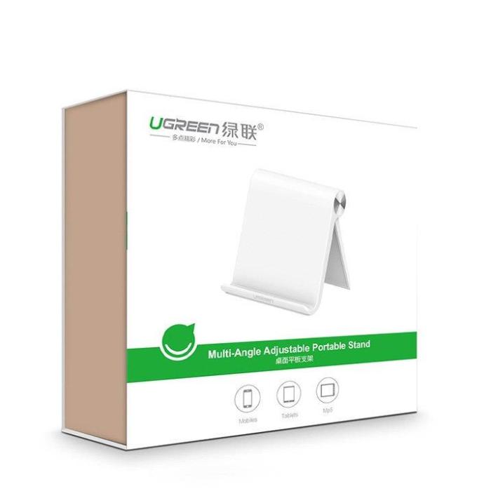 Ugreen - Ugreen Justerbart Bärbart Ställ för iPad - Vit