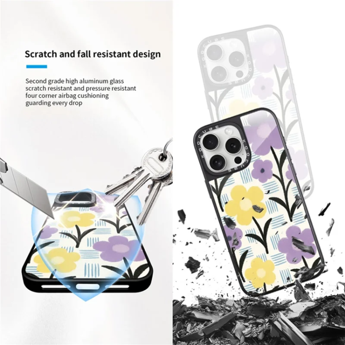 A-One Brand - iPhone 15 Pro Mobilskal MagSafe Aluminium Silikon