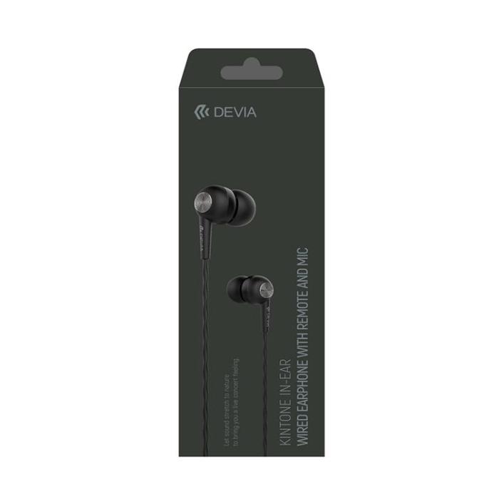 Devia - Devia In-Ear Hörlurar Trådbundna med jack 3.5 mm Kintone - Svart