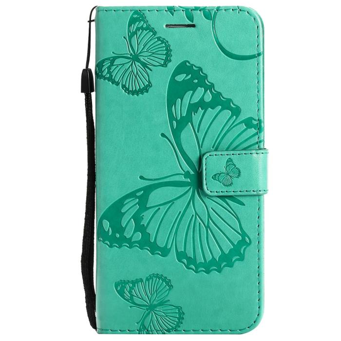 OEM - Fjärilar Plånboksfodral iPhone 13 Pro Max - Turkos