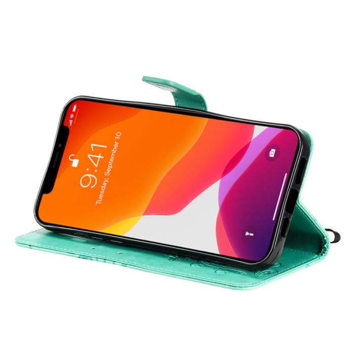 OEM - Fjärilar Plånboksfodral iPhone 13 Pro Max - Turkos