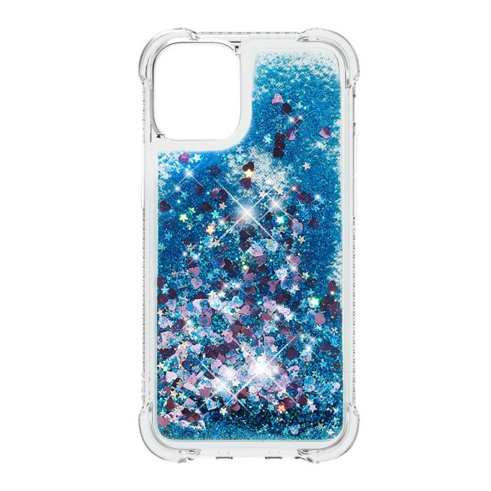 OEM - Drop-Proof Glitter Sequins Skal till iPhone 13 Pro Max - Blå