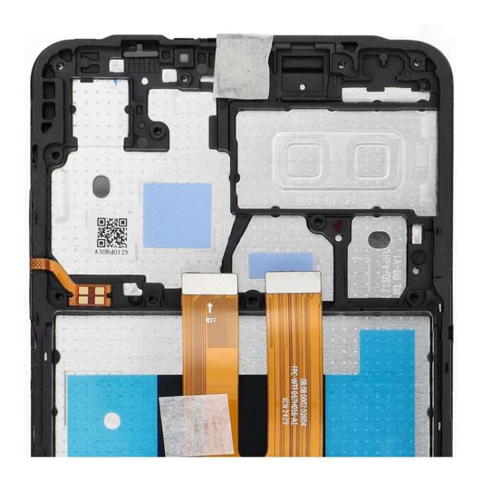 OEM - SAMSUNG A06 Skärm med LCD-display A065 ServicePack - Svart