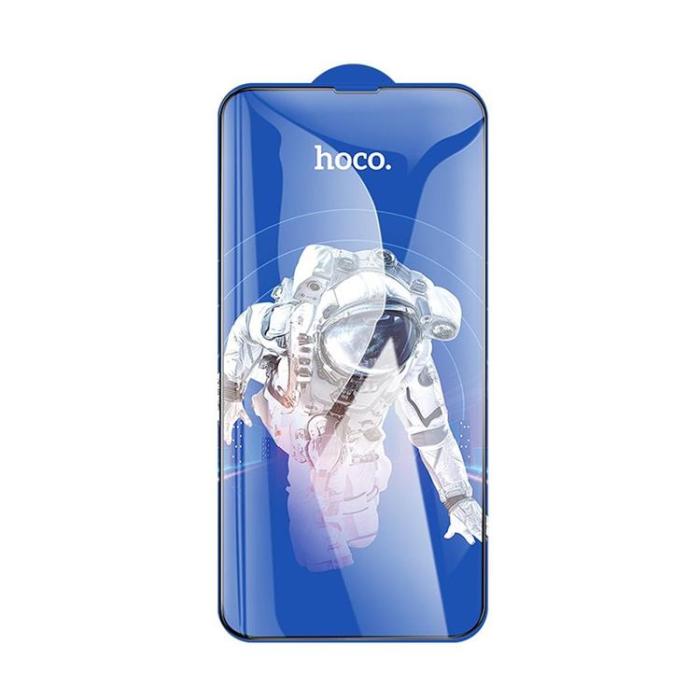 Hoco - [10-Pack] HOCO iPhone 14 Pro Max Härdat glas Skärmskydd - Svart