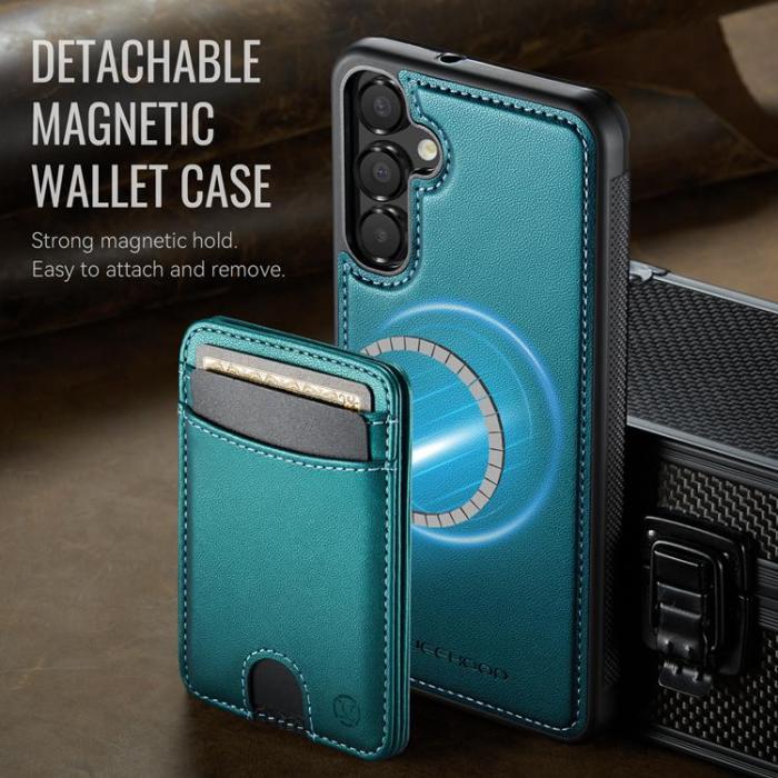 OEM - JEEHOOD Samsung Galaxy A16 4G/5G Mobilskal Konstläder - Blå