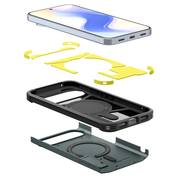 Spigen - Spigen Google Pixel 10 Pro XL Mobilskal Magsafe Tough Armor - Abyss Grön