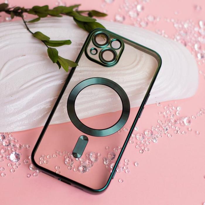 OEM - Galaxy S25 Plus Mobilskal Magsafe Color Chrome - Grön