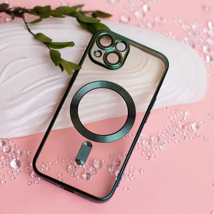 OEM - Galaxy S25 Plus Mobilskal Magsafe Color Chrome - Grön