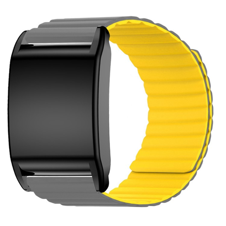 Whoop 4.0 Armband Magnetic Silikon - Grå/Gul | 5123 | AlltMobil